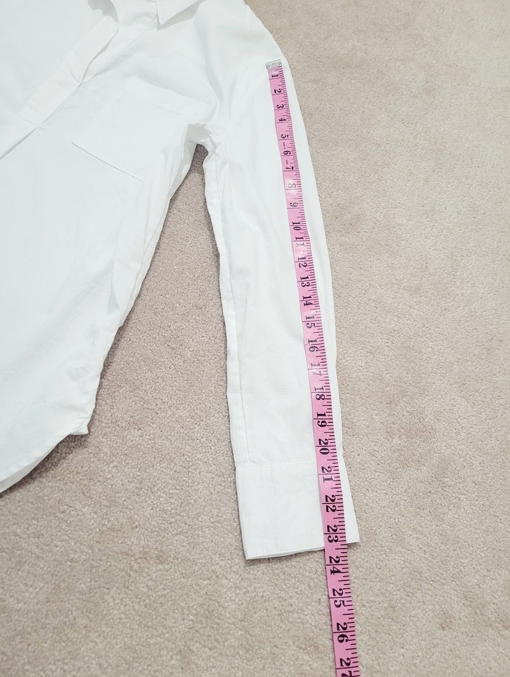 Liz Claiborne White Blouse Tunic Womens Size Small 100% Cotton Popover Classic - Picture 11 of 12